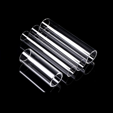 50 OD X 44 ID X 600 L Clear Quartz Tube for High Temperature Tube Furnaces