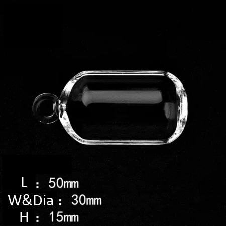 Durable Quartz Boat with Superior Heat Resistance 50x30x15mm