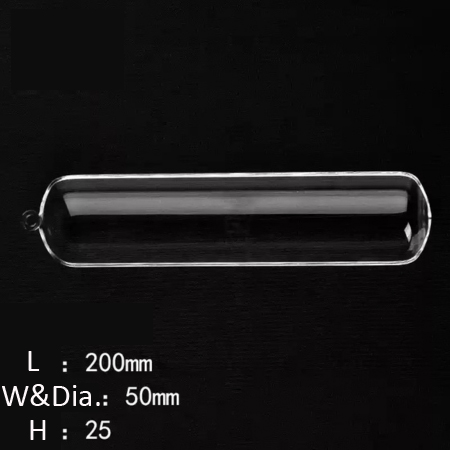 Precision Engineered Quartz Boat Ideal for CVD Processes 200*50*25mm LxWxH